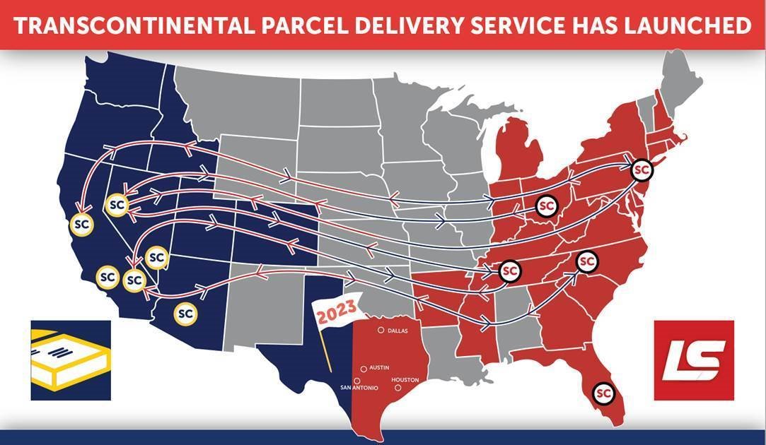Transcontinental Delivery Service LaserShip and OnTrac