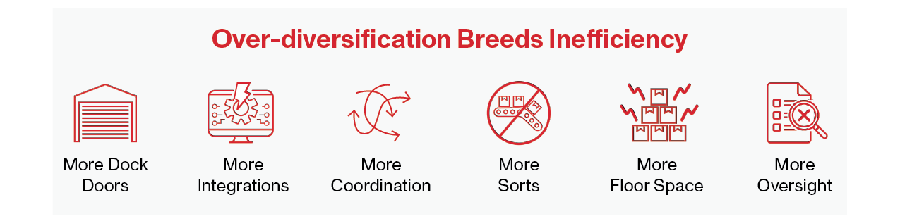 Over-Diversification Breeds Inefficiencies